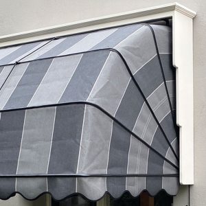 Markiesdoek met volant op maat