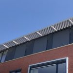 Screendoeken voor Screen Sergedoek op maat Intershades montage portfolio monteren project zonnescherm systeem scherm zonwerend