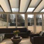 terrasoverkapping terras serre overkapping schaduw gordijn gordijnen plisse pliss splendid plisse raamdecoratie zonwering zonwerend keje veranda intershades